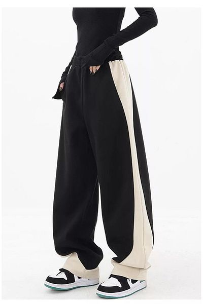 EDVESS بنطلون رياضي محبوك كبير الحجم للجنسين من Harajuku Styl
