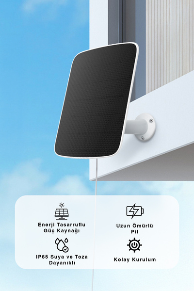 EZVIZ Cs-cmt-e Solar Şarj Paneli – Güneş Enerjili Kamera Paneli, Ip65 | Fynix...