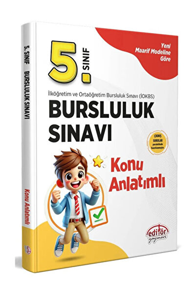 Editör Yayınevi 2025 Editör 5.Sınıf Bursluluk Sınavı Konu Soru ve Çıkmış Soru...