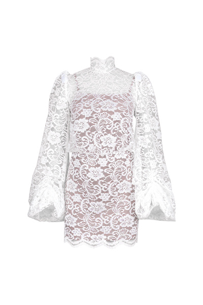 laulei Dantel Mini Elbise