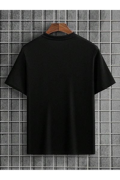 CLAYES Vintage 1969 Single Jersey T-Shirt - Μαύρο εμπριμέ μπλουζάκι με λαιμόκοψη