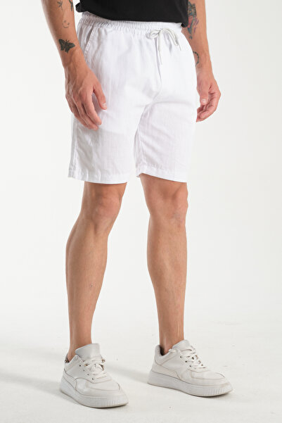 ByWear White Linen Shorts