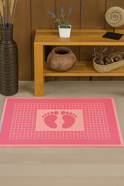 Nina Home Nina Ayak Havlusu 1 Adet Pudra-pembe Banyo Paspası