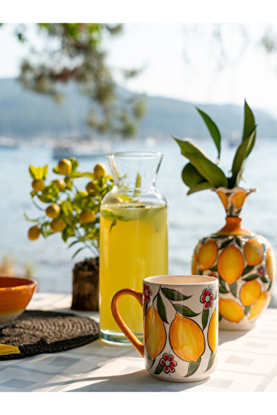 shop كوب سيراميك مصنوع يدوياً بنمط الليمون