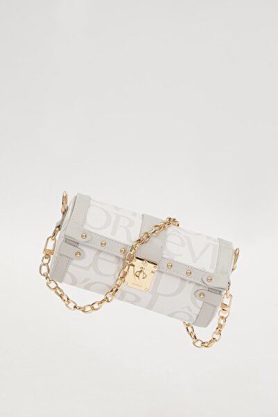 Levidor Cylinder Shaped Levidor Shoulder Bag White