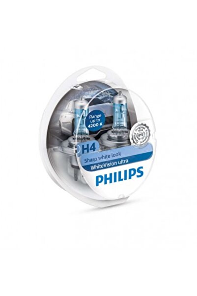 Philips Σετ 2 λαμπτήρων αυτοκινήτου Philips H4 WhiteVision ultra 12V, 55W