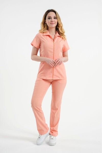 LİZY STORE Uniformă pentru medică/asistentă cu fermoar pentru femei Asteria-m...