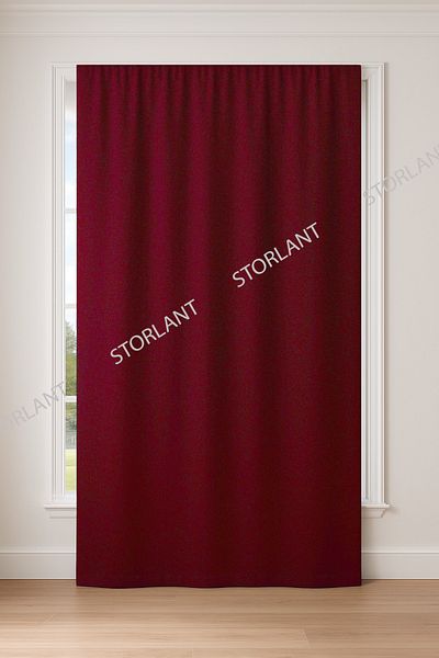 Storlant Plain Pleated Burgundy Blackout Blackout Curtain – Lightproof L Darkens the Entire Room! Favorite Product