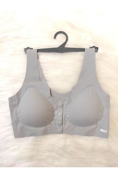 SATTENS Laser Bra - Front Button Laser Cut Seamless Sweat-Proof Bra with Pad