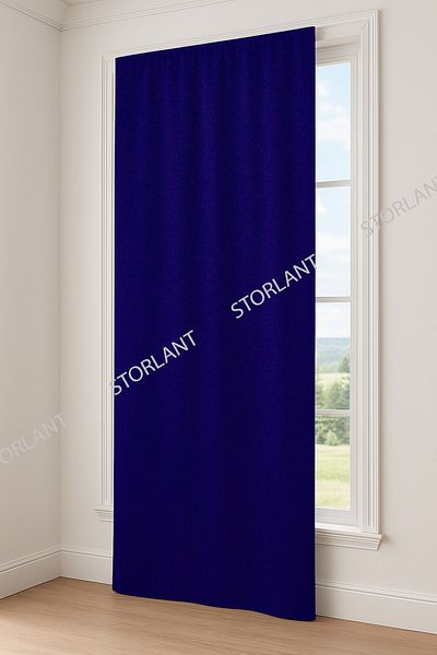 Storlant Plain Pleated Navy Blue Blackout Blackout Curtain – Lightproof L Darkens the Entire Room! Favorite Product