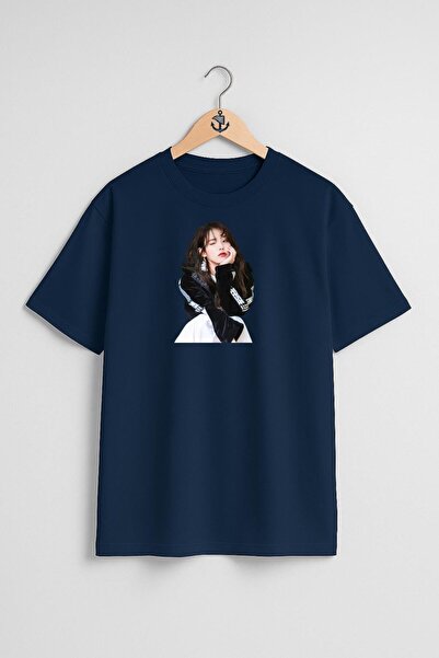 Bahriyeli Collection تي شيرت كبير الحجم Iu South Korea K-Pop 0، Lee Ji Eun Ch...