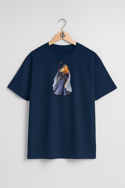 Bahriyeli Collection oversized Μπλουζάκι Unisex με σχέδιο στήθους King Arthur...