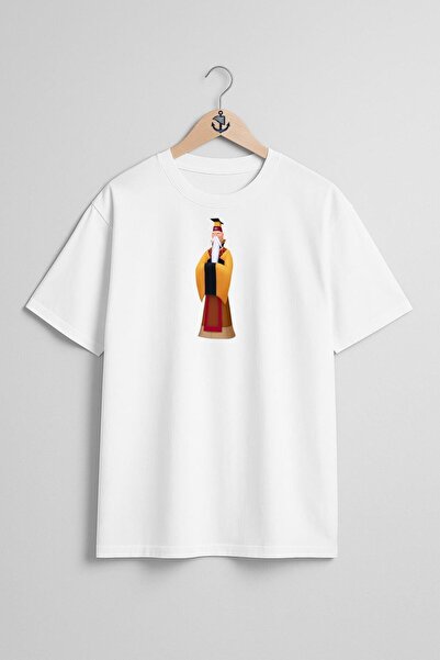 Bahriyeli Collection تي شيرت للجنسين بتصميم صدر كبير الحجم من الصين Emperor F...