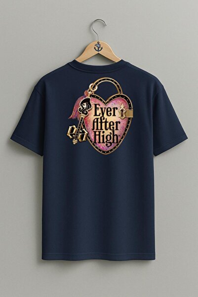 Bahriyeli Collection Oversize Ever after High Doll Back Design Unisex T-Shirt