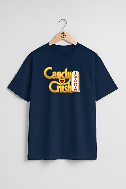 Bahriyeli Collection Tricou unisex cu design Candy Crush Saga Cutie de Bomboa...