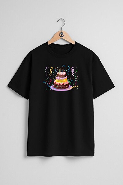 Bahriyeli Collection Μπλουζάκι Unisex με σχέδιο στήθους για τούρτα γενεθλίων ...