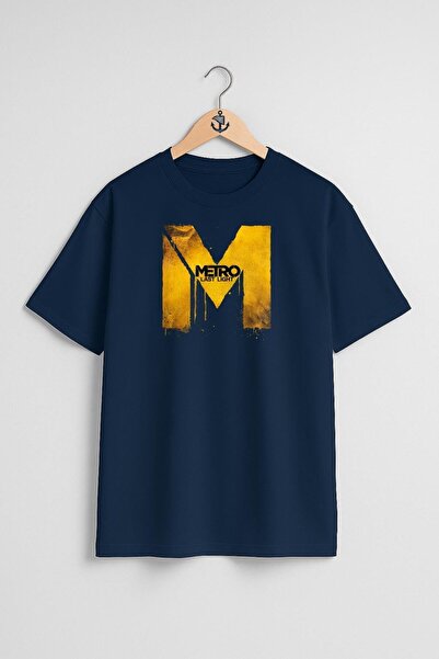 Bahriyeli Collection Oversize Metro Last Night Unisex T-Shirt with Chest Design