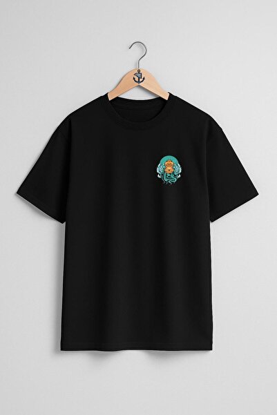 Bahriyeli Collection oversized Μπλουζάκι Unisex με σχέδιο κατάδυσης με καταδυ...