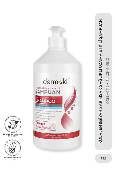 Dermokil Collagen & Black Garlic Healthy Growth Effective Shampoo 1L