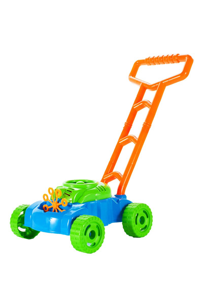 LUDIRO Διαδραστικό παιχνίδι κουρευτική μηχανή γκαζόν για σαπουνόφουσκες, περιλαμβάνεται διάλυμα, + 3 χρόνια