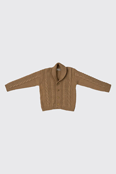Panço Baby Boy Beige Knitwear Cardigan