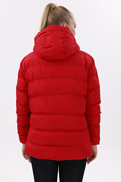 freemen Női piros szélálló polár szőrme vízálló kabát kabát Parka