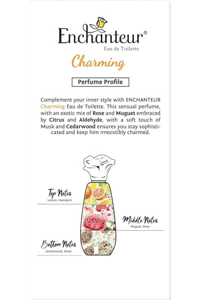 ENCHANTEUR Charming Eau De Toilette Perfume for Women – 100 ml Long-Lasting Scent