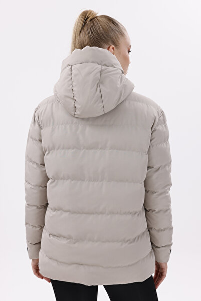 freemen Dámská bunda Puffer - fleece, chlupatá kapuce, voděodolná a větru odolná