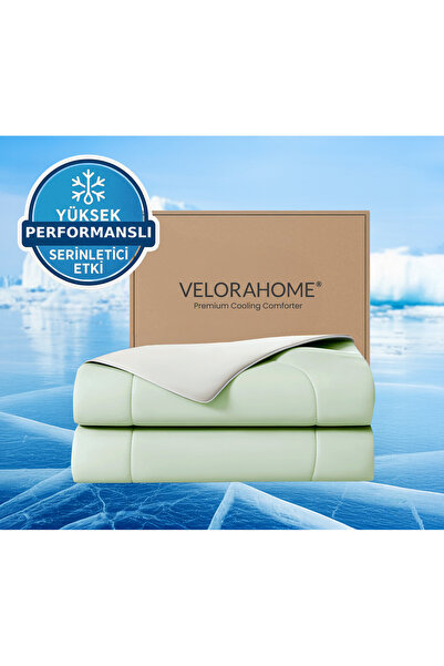 VELORAHOME Ice Chill Serinletici Yorgan –Tek Kişilik- Yeşil