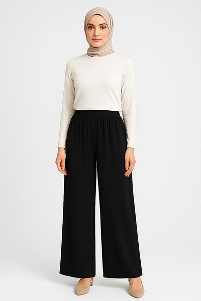 UBEYDE Wide Leg Pants Women's Palazzo Pants with Elastic Waist