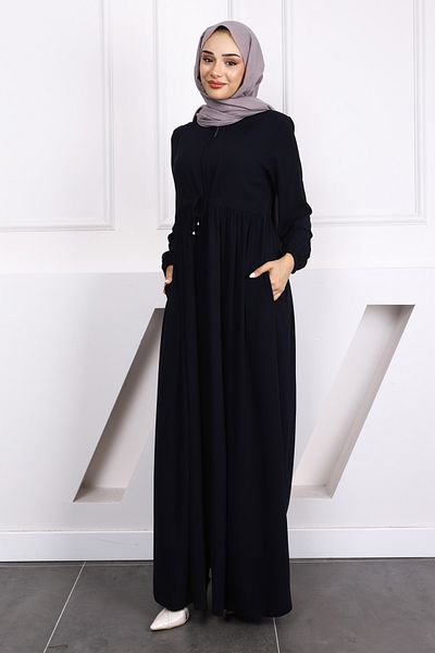 İmajButik Ferace elastic cu mâneci adunate bleumarin