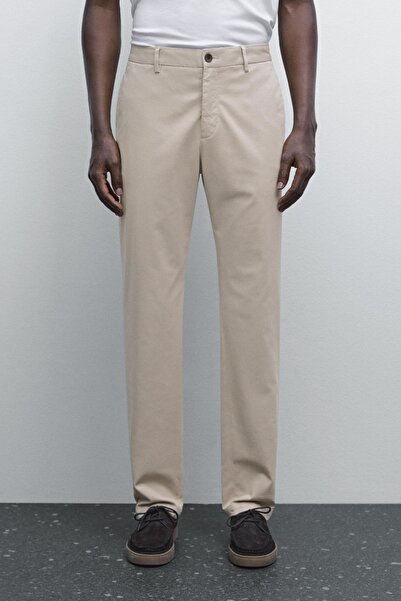 Massimo Dutti Slim fit dokulu pantolon