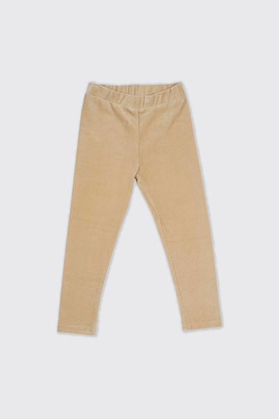 Panço Kız Çocuk Fitilli Bej Tayt