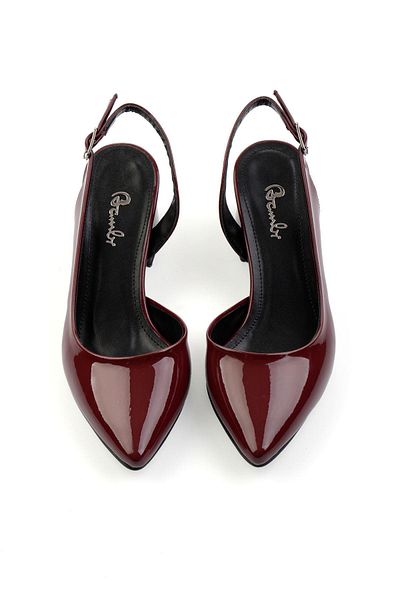 Bambi Burgundy Women's Classic Heeled Shoes K 01471060208