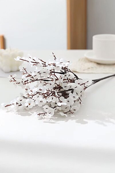 Buka Shops Baby Breath Colorful Artificial (Cipsofilya) Harness - Single Branch Sale - White