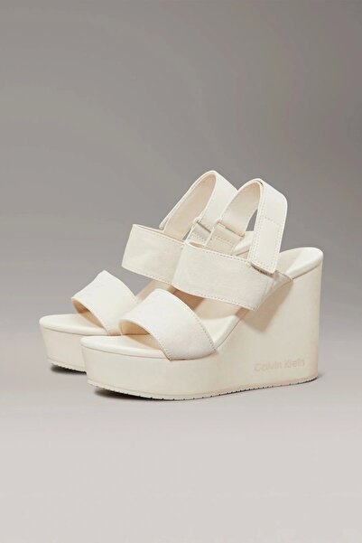 Calvin Klein WEDGE SANDAL WEBBING IN Kadın Sandalet YW0YW01790-AEO