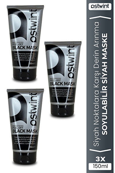 Ostwint Soyulabilir Siyah Maske 150 Ml X 3 Adet