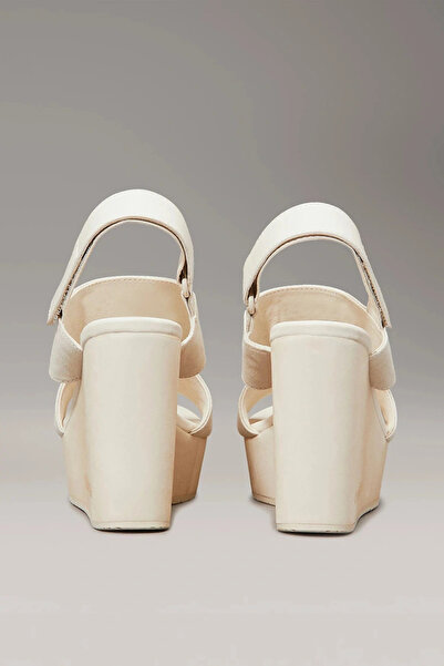 Calvin Klein WEDGE SANDAL WEBBING IN Kadın Sandalet YW0YW01790-AEO