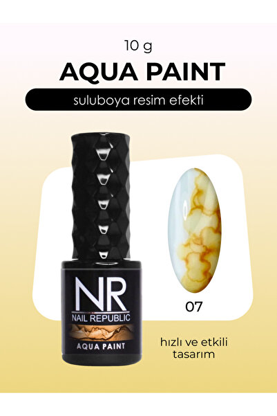 Nail Republic Kalıcı Oje AQUA PAINT 07 - Sulu Boya Etkili Tırnak Sanatı İçin