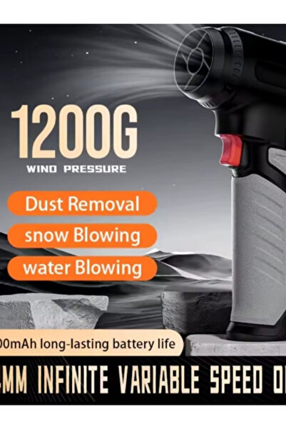 Unichrome Super Turbo Jet Fan X9 Araç Dışı Içi Temizlik, Saç Kurutma, Yaprak Ve Toz Üfleme Fanı 80000 Rpm