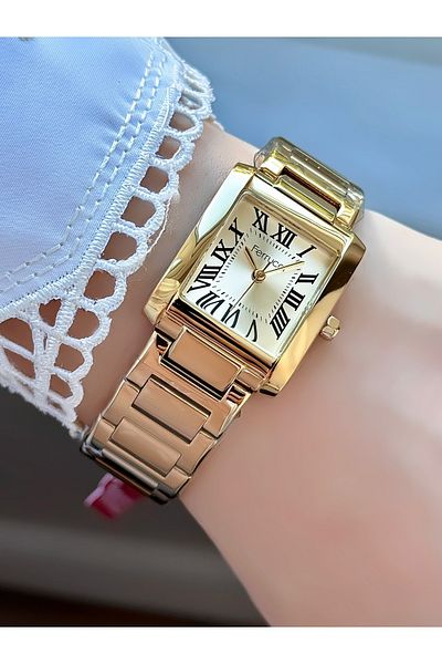 Ferrucci Square Vintage Women's Metal Cord Wrist Watch