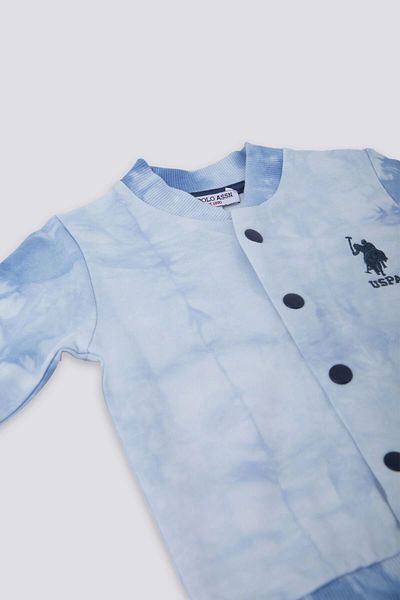 U.S. Polo Assn. Happy Little Blue Baby Cardigan