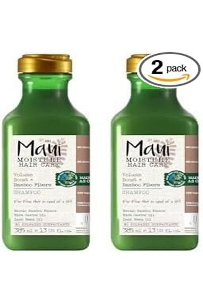 Maui Shampoo Moisture Hair Care Bamboo Fibers 385 ml Strengthens & Volumizes Thin, Weak Hair