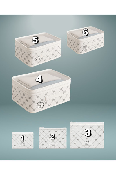 Textia Home 6’lı Valiz Içi Düzenleyici Set Seyehat Hurcu-Fiyonk