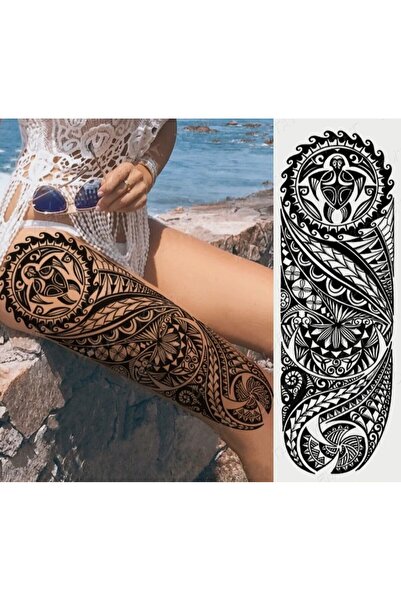 Genel Markalar Geçici Tribal Figürlü Dövme Tattoo