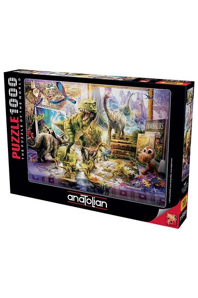 Anatolian Puzzle 1000 Piece Jigsaw Puzzle - Dinosaurs on the Scene 1067