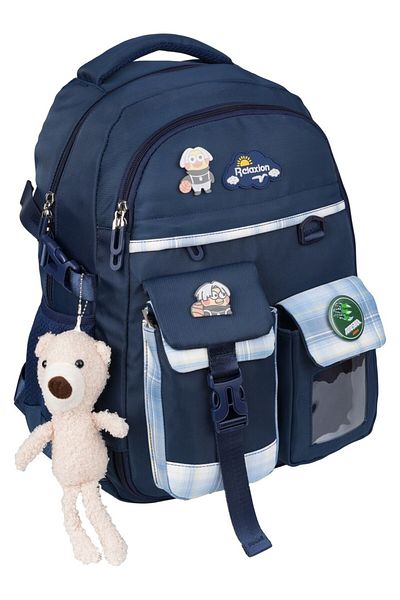 Relaxion Korean Style Luxury School Bag with Orthopedic Accessories