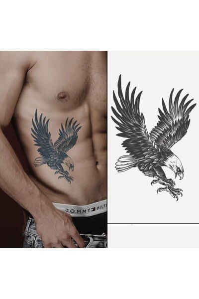 incebeltayt Geçici Kartal Dövme 30 Gün 1 Ay Kalıcı