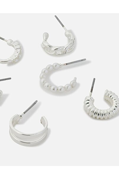 Accessorize Klasik Halka Küpe Set X 6