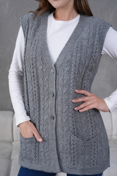 Lamierra Knitwear Wool Vest